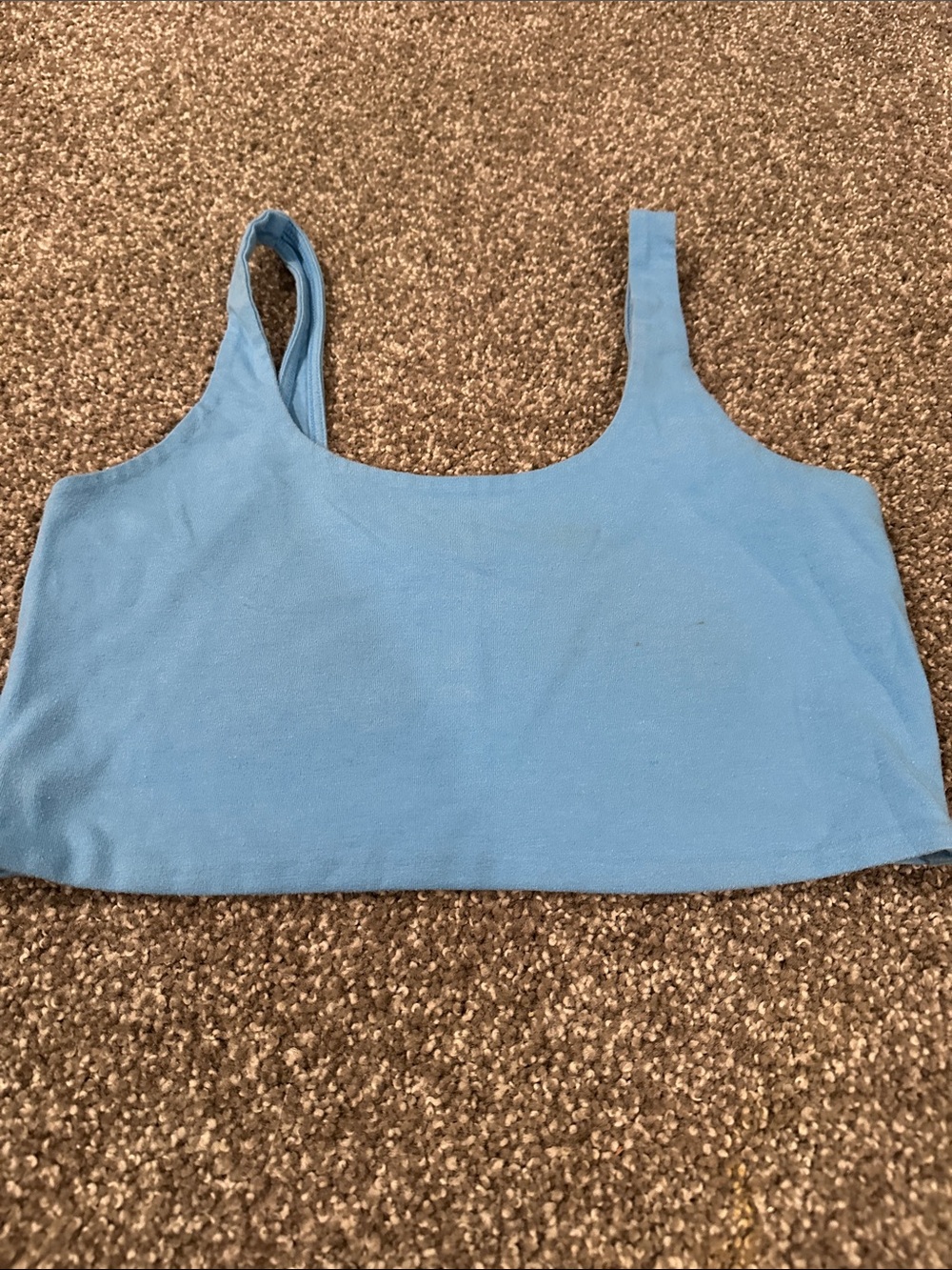 wild fable Light Blue Scoop Crop Tank